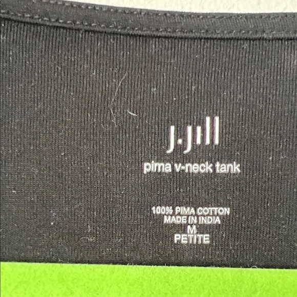 J. Jill Black V-Neck Sleeveless Top - Picture 2 of 5